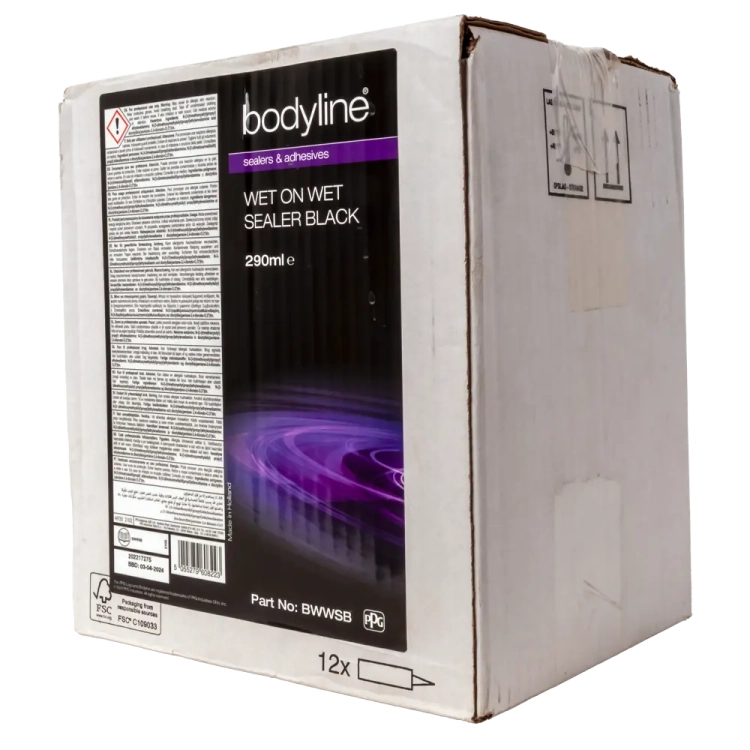 Bodyline Masa uszczelniająca mokro-mokro czarna 290ml kart. BWWSB