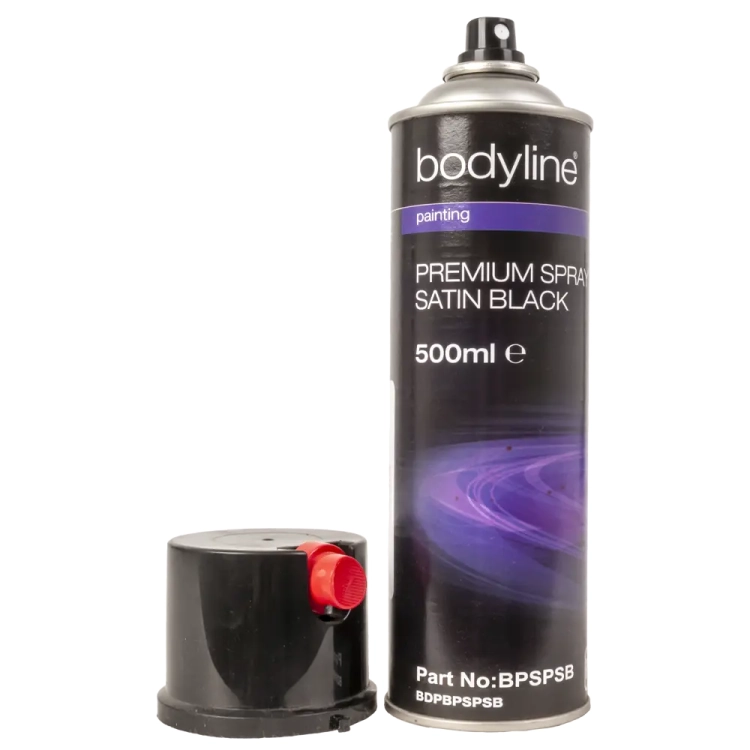 Bodyline Premium spray nawierz.Satin Black 500mll BPSPSB lakier akrylowy