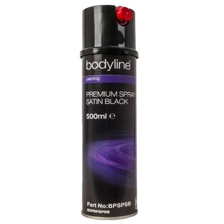 Bodyline Premium spray nawierz.Satin Black 500mll BPSPSB lakier akrylowy