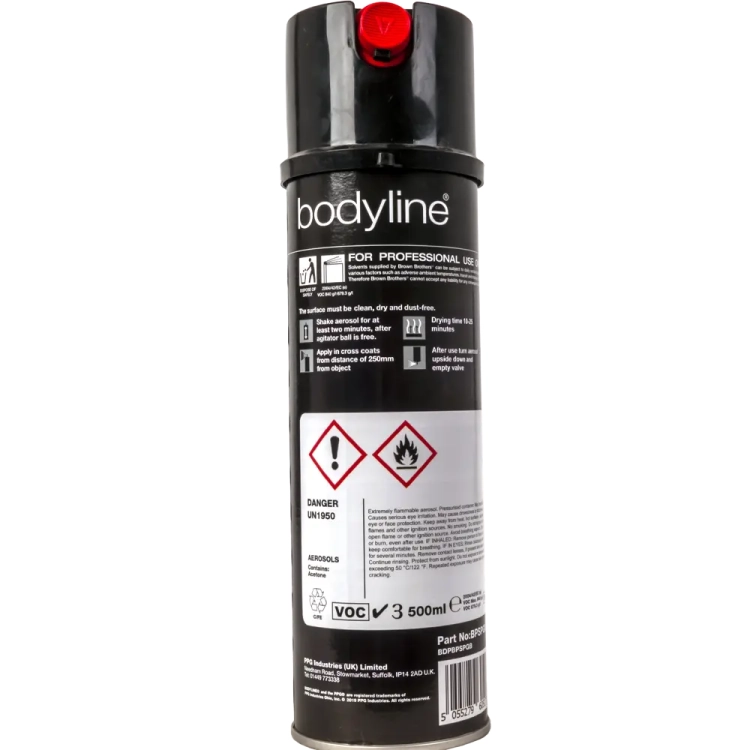 Bodyline premium spray nawierz. Gloss Black 500ml BPSPGB lakier akrylowy