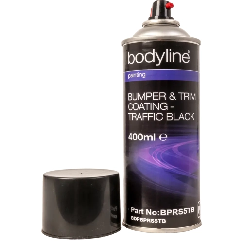 Bodyline Spray do zderzaków i wyposażenia TraficBlak 400ml  BPRS5TB struktura