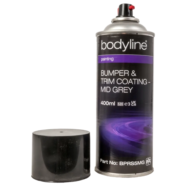 Bodyline Spray do zderzaków i wyposażenia MidGrey 400ml  BPRS5MG struktura