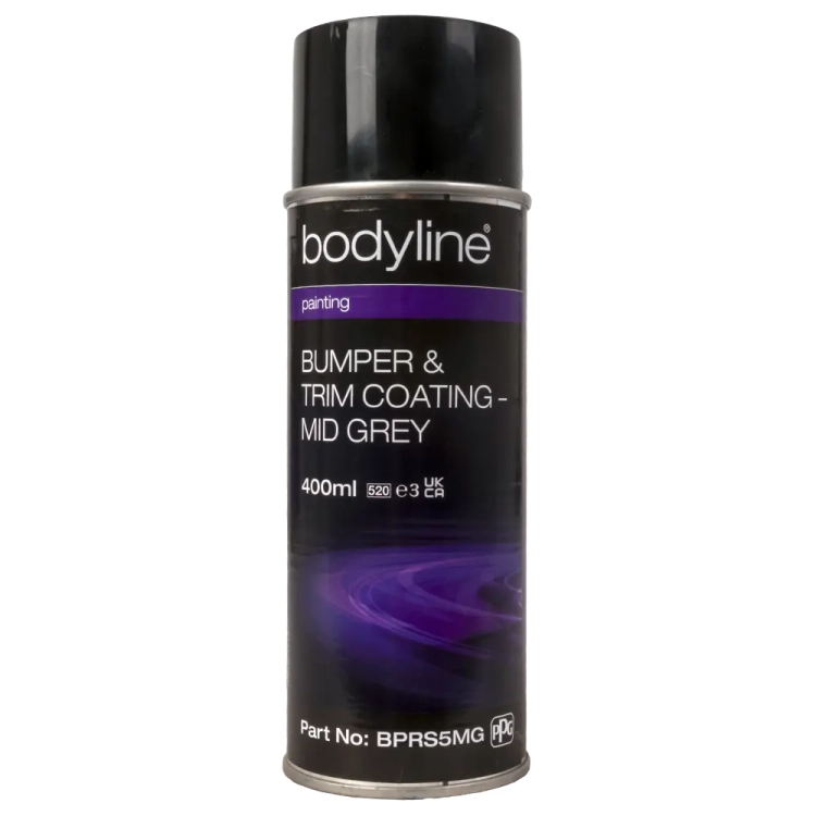Bodyline Spray do zderzaków i wyposażenia MidGrey 400ml  BPRS5MG struktura