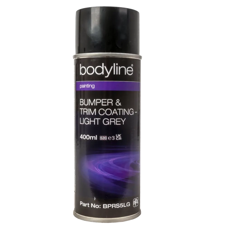 Bodyline Spray do zderzaków i wyposażenia LightGrey 400ml  BPRS5LG struktura