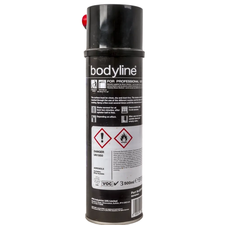 Bodyline Powłoka teksturowa czarna 500ml BPRS4