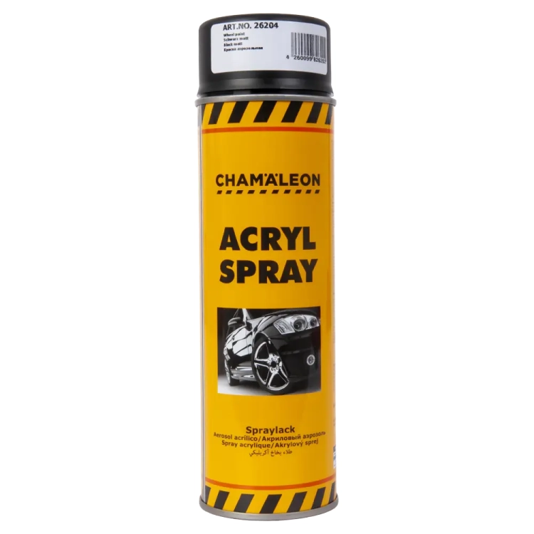 Lakier  czarny matowy spray 0,5L Chamaleon 620