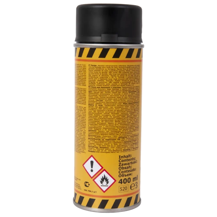 Czarny lakier do zderzaków 400ml Chamaleon 633