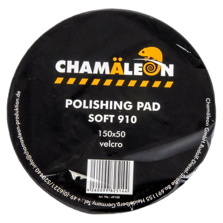 Gąbka polerska miękka czarna 150 mm Chamaleon 910