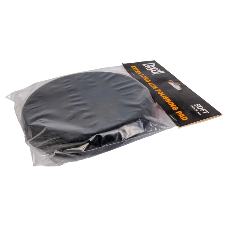 Gąbka polerska LASER Long Life Soft 150 x 25 mm czarna na rzep Chamaleon 49881