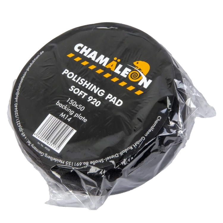 Gąbka polerska SOFT na gwint czarna Chamaleon 920 CH-49200