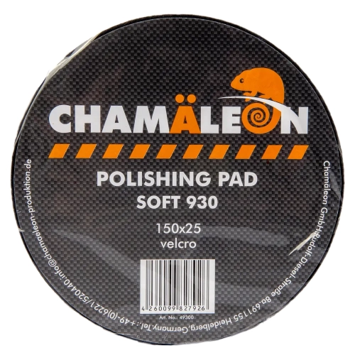 Gąbka polerska SOFT na rzep 25x150 czarna Chamaleon 930 CH 49300