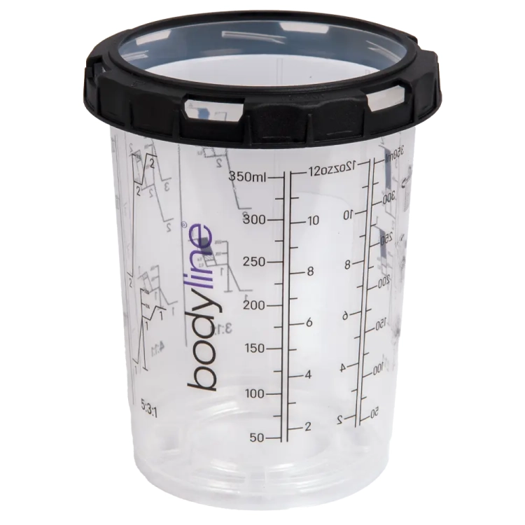 System kubków lakierniczych 400ml 125mc