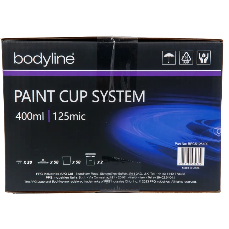 System kubków lakierniczych 400ml 125mc