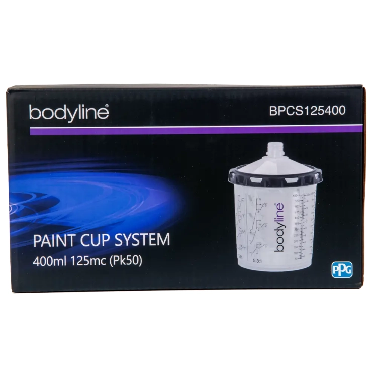 System kubków lakierniczych 400ml 125mc
