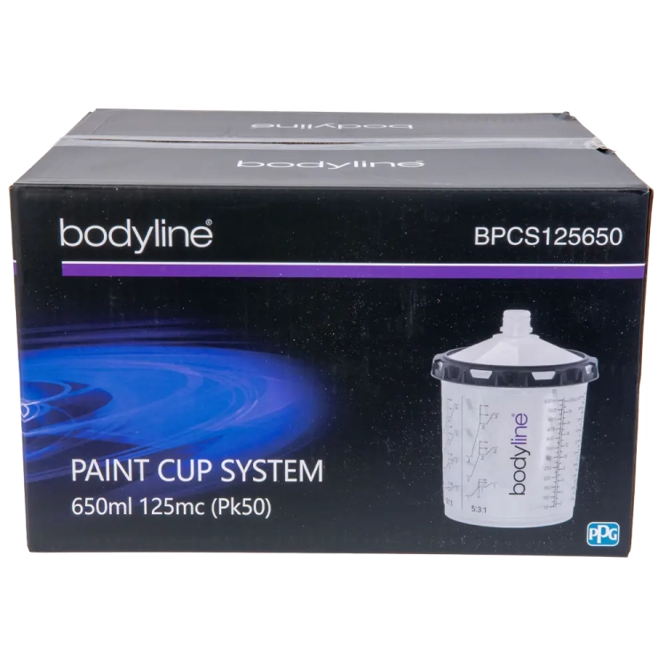 System kubków lakierniczych 650ml 125mc
