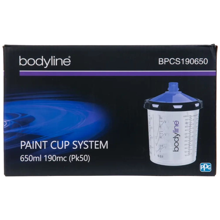 System kubków lakierniczych 650ml 190mc