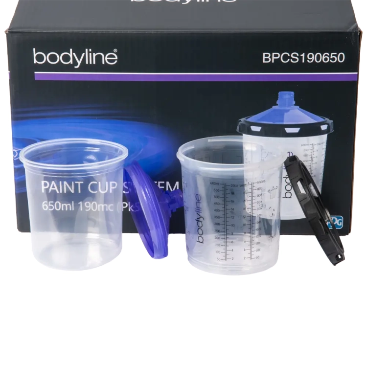 System kubków lakierniczych 650ml 190mc
