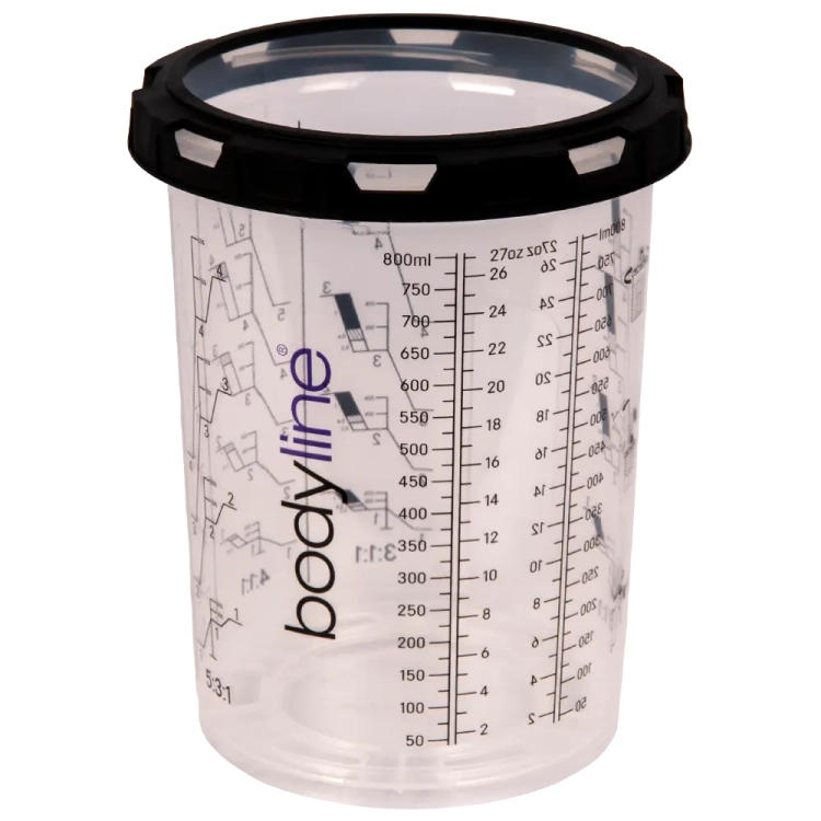 System kubków lakierniczych 850ml 125mc