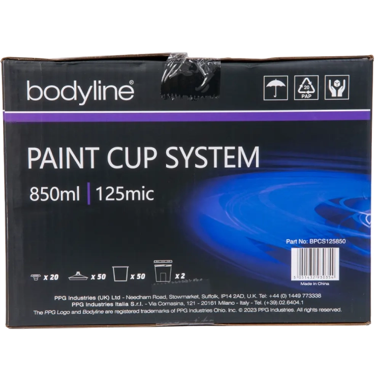 System kubków lakierniczych 850ml 125mc