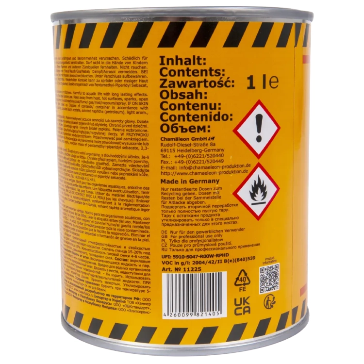 Lakier bezbarwny MATT 2K 1L Chamaleon 122