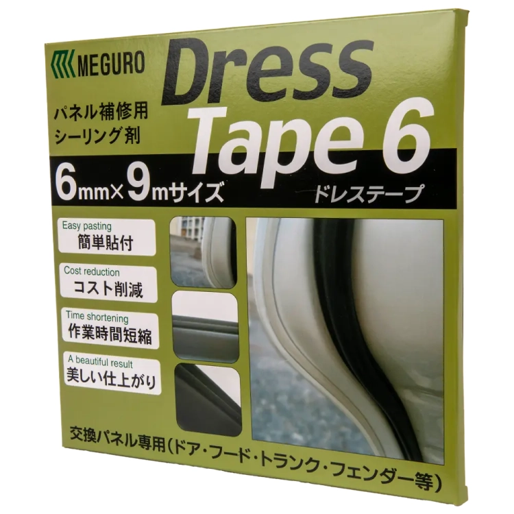 Taśma Meguro Dress, przekrój D 6mm x 9m