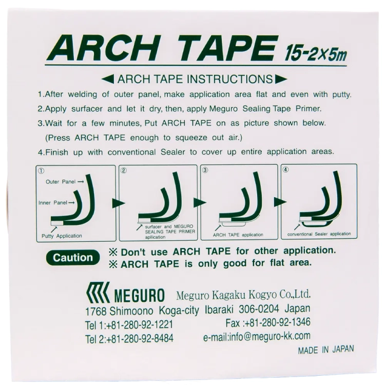Taśma uszczelniająca 15x2 mm 5 m Meguro Arch Tape