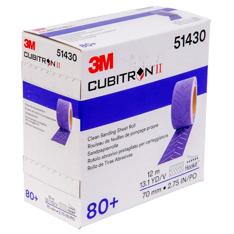 Arkusz ścierny na siatce w rolce 80+ 3M Cubitron II Hookit 737U 70 mm x 12 m 51430