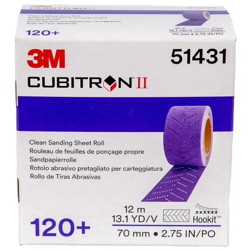 Arkusz ścierny na siatce w rolce 120+ 3M Cubitron II Hookit 737U 70 mm x 12 m 51431