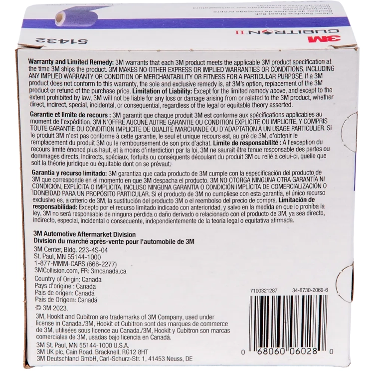 Arkusz w rolce 70mmx12m Cubitron II 737U P150+