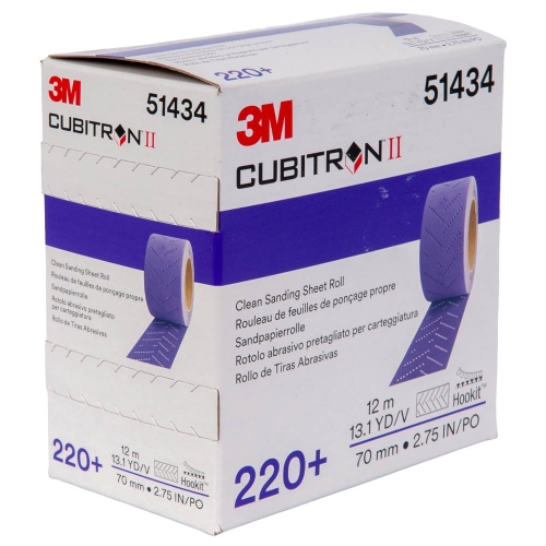 Arkusz ścierny na siatce w rolce 220+ 3M Cubitron II Hookit 737U 70 mm x 12 m 51434