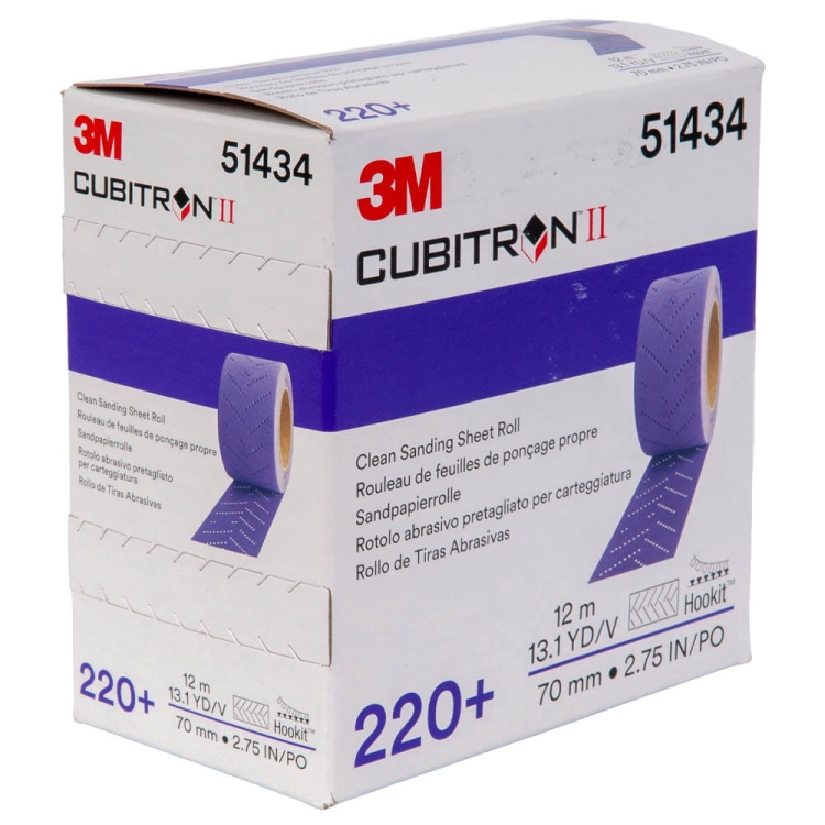 Arkusz ścierny na siatce w rolce 220+ 3M Cubitron II Hookit 737U 70 mm x 12 m 51434