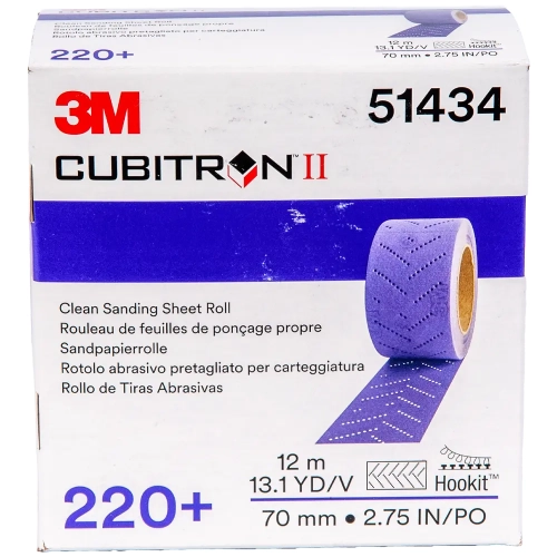 Arkusz ścierny na siatce w rolce 220+ 3M Cubitron II Hookit 737U 70 mm x 12 m 51434