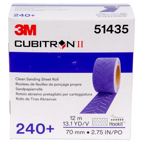 Arkusz ścierny na siatce w rolce 240+ 3M Cubitron II Hookit 737U 70 mm x 12 m 51435