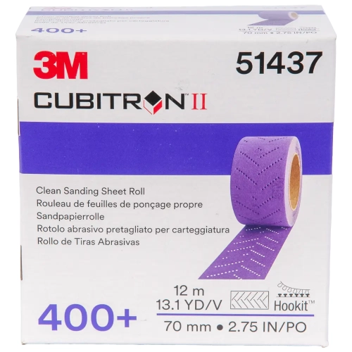 Arkusz ścierny na siatce w rolce 400+ 3M Cubitron II Hookit 737U 70 mm x 12 m 51437