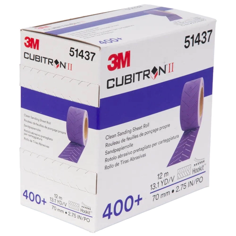 Arkusz ścierny na siatce w rolce 400+ 3M Cubitron II Hookit 737U 70 mm x 12 m 51437