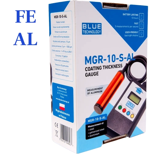 Miernik grubości powłoki lakierniczej MGR-10-S-AL