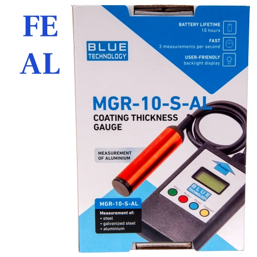 Miernik grubości powłoki lakierniczej MGR-10-S-AL