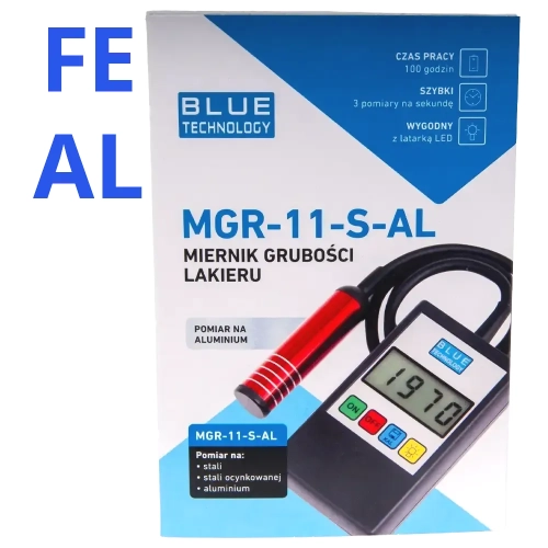 Miernik grubości powłoki lakierniczej MGR-11-S-AL