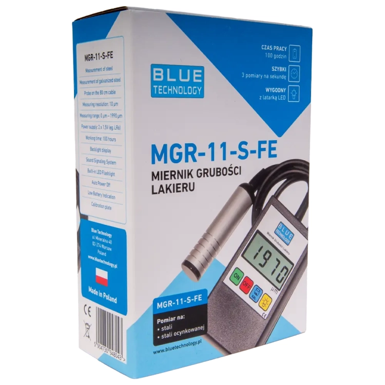 Miernik grubości powłoki lakierniczej MGR-11-S-FE