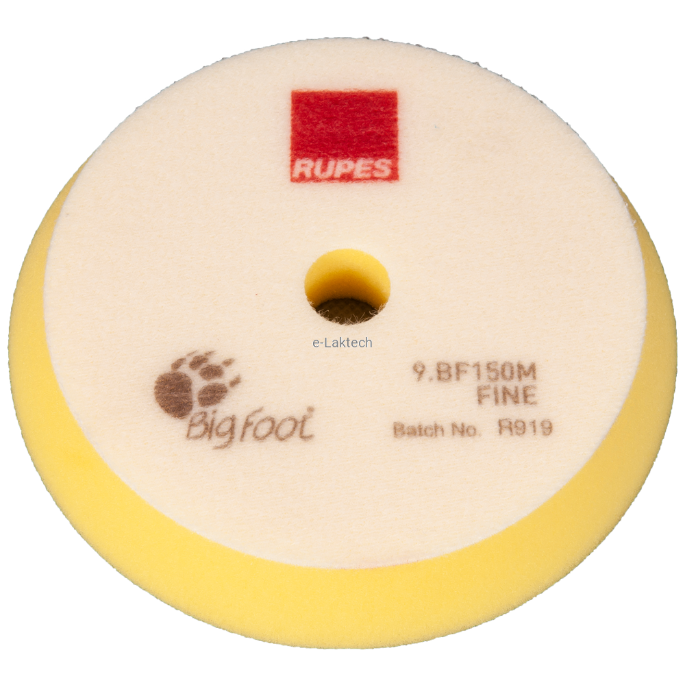 Gąbka polerska na rzep FINE żółta 130/150 mm Rupes BigFoot 9.BF150M