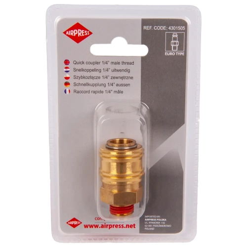 Szybkozłączka 1/4" gwint zewn. - 4301505