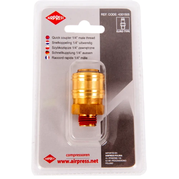 Szybkozłączka 1/4" gwint zewn. - 4301505
