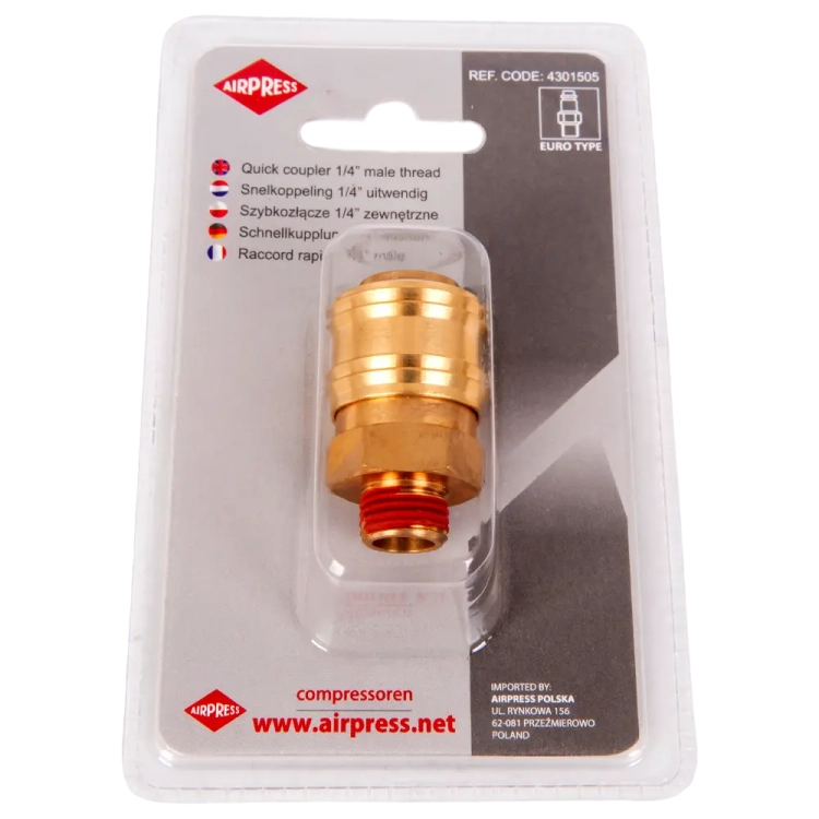 Szybkozłączka 1/4" gwint zewn. - 4301505
