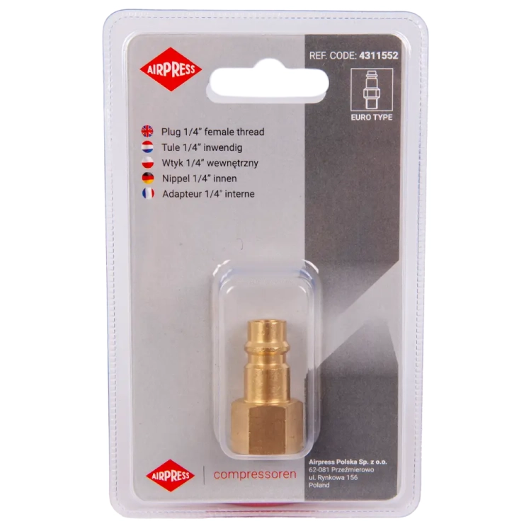 Wtyk 1/4 wewn. w blistrze - 4311552