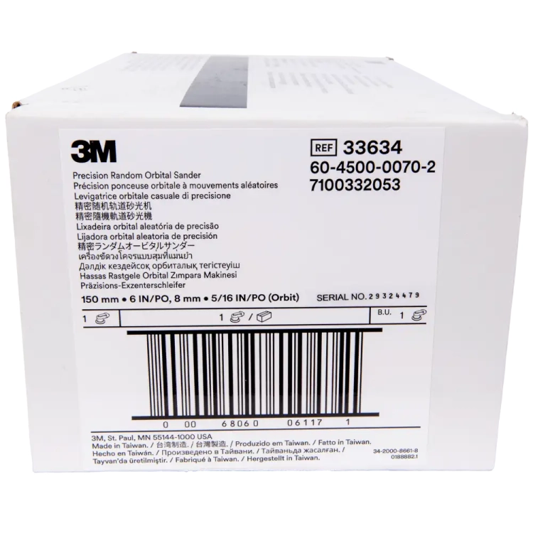 Szlifierka mimośrodowa 3M 150mm skok 8 mm pneumatyczna