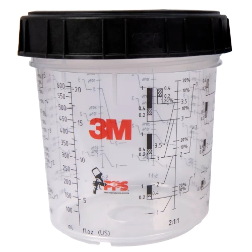 Kubek zewnętrzny 3M PPS Standard twardy 650 ml z pierścieniem zamykającym 3M 16001