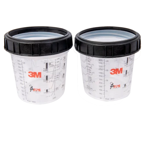 Kubek zewnętrzny 3M PPS Standard twardy 650 ml z pierścieniem zamykającym 3M 16001