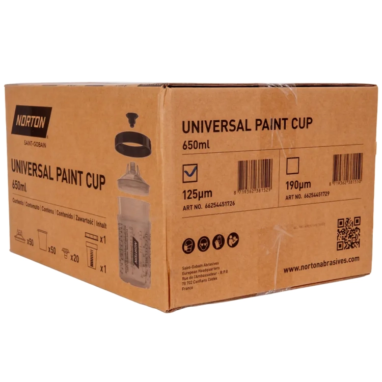 Zestaw kubków uniwersalnych 650ml 125µm 50 szt.