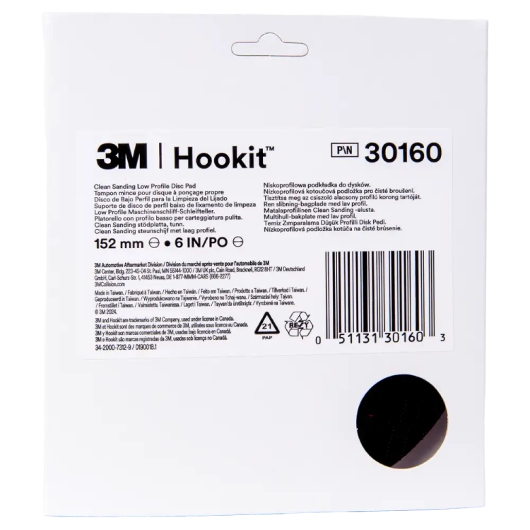 Podkładka niskoprofilowa Clean Sanding do krążków ściernych Hookit 150 mm 53 otwory 3M 30160