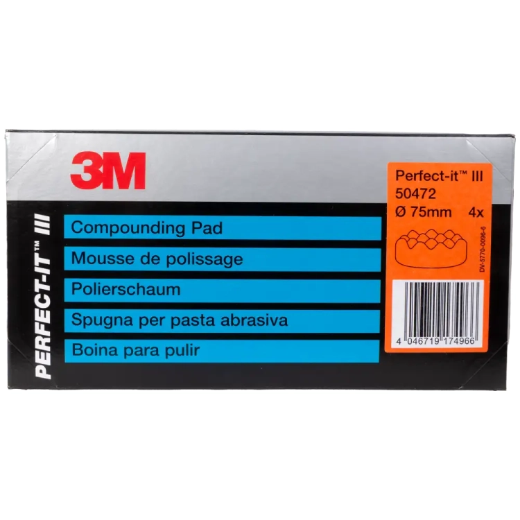 Gąbka polerska pomarańczowa 75 mm 3M Perfect-It 50472